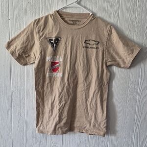 Chemistry Beige Graphic Tee with Logos